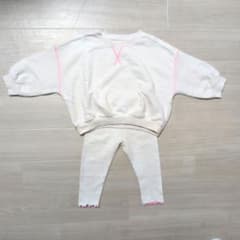 ZARA BABY セットアップ ルームウェア ホワイト ピンク 92cmのサムネイル