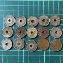日本古銭 旧貨幣 穴銭 15枚_E - メルカリ