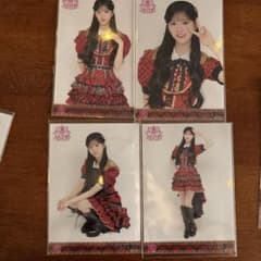 布袋百椛　AKB48 20周年記念　赤チェック衣装　生写真　直筆サイン 布袋百椛 AKB48 20周年記念 赤チェック衣装 生写真 直筆サイン