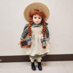 フランス人形 ビスクドール ポーズ人形 置物 赤毛のアン レトロ - メルカリ