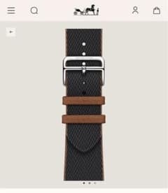 【バンドのみ41mm】HERMES Apple Watch ツイル・ジャンプのサムネイル