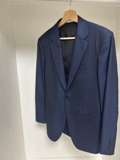 カルバンクライン　ネイビー シングルブレスト スーツジャケットのサムネイル