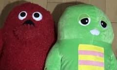 ガチャピン ムック スーパーラージぬいぐるみ 2種セット タイトー限定