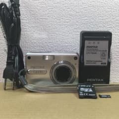 PENTAX Optio S5z500万画素 バッテリー 充電器 SDカード作例 - メルカリ