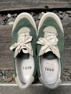 値下げします✳︎TOUN （トウン）スニーカー　グリーン　23.5cmのサムネイル