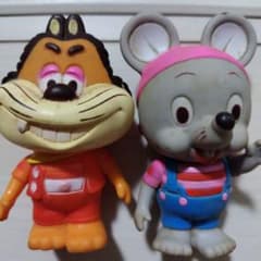 にこにこぷん　じゃじゃまるソフビ人形 昭和レトロ　当時物 昭和レトロ NHKにこにこぷん じゃじゃまる ぽろり ソフビ フィギュア 2