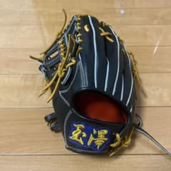 硬式野球グローブ 黒 レザーのサムネイル