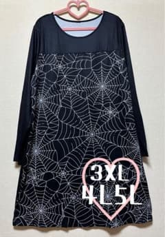 ◇ストレッチ切り替えワンピース◇3XL◇4L5L◇新品◇タグ無し◇のサムネイル