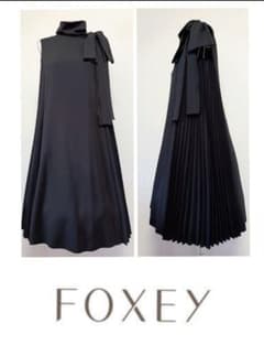 ☆フォクシーNY42366Elara dressリボンワンピースブラック38☆ ☆フォクシーNY42366Elara dressリボンワンピースブラック38☆ 楽天