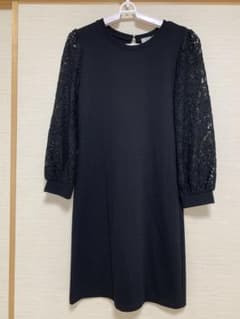 【10/31マデ】ROPE' PICNIC ブラック レースワンピース 38のサムネイル