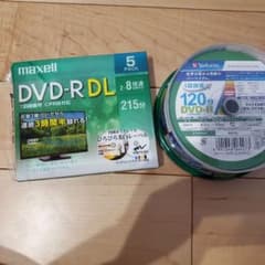 maxell DRD215WPE.5S　と　DVD-Rのサムネイル
