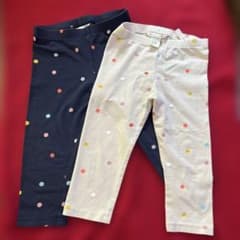 H&Mレギンス2点セット　ドット柄のサムネイル