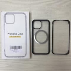 IPhone 13 mini用 全面保護ケース 美品 透明 ブラックのサムネイル