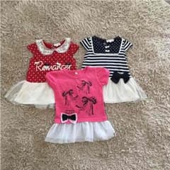 80女の子Tシャツ3枚セットのサムネイル