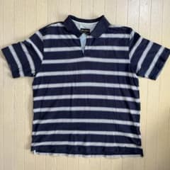 【古着】Eddie Bauer ボーダー ポロシャツ XLのサムネイル
