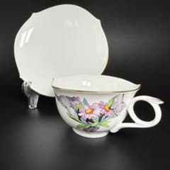 ☆純正箱付き⭐️マイセン⭐️アルペンフローラトレイ 未使用 マイセン 金彩 アルペンフローラ ティーカップ＆ソーサー1客、1