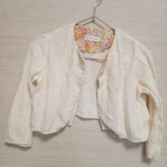 watowa カーディガン アイボリー 花柄のサムネイル