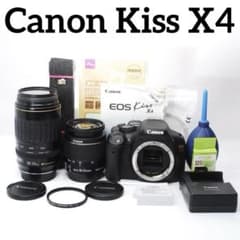 Canon Kiss X4 望遠ダブルズーム 高画質 初心者 一眼レフ 説明書付