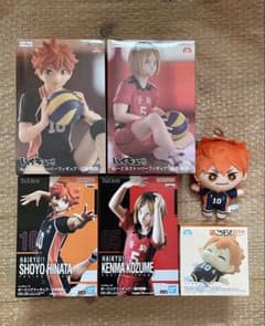 【未使用6点セット】ハイキュー!! 日向翔陽 孤爪研磨 フィギュア プライズ