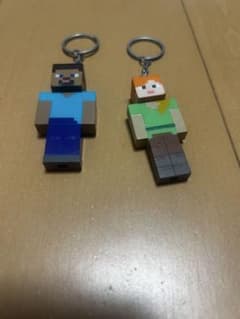 Minecraft スティーブ アレックス キーホルダー マイクラ ゲームのサムネイル