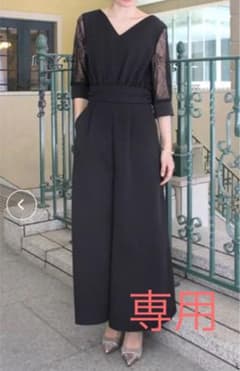 美品！Vネック/袖レース　ロンパース⭐︎ワンピース風のサムネイル