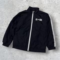 コンバース ナイロン ジャケット ブルゾン キッズ 150 ブラック アウター