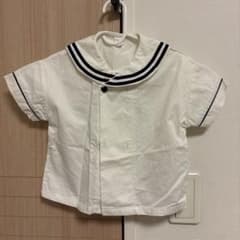 匿名配送 Cottoli セーラーカラーシャツ サイズ100のサムネイル