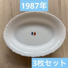 ヤマザキ 春のパンまつり 1987 白いグルメ皿 3枚 - メルカリ