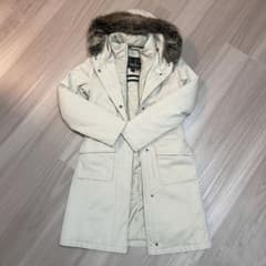 最終セール【極美品】Barbour 中綿コート ファー付 ベージュ 34 - メルカリ