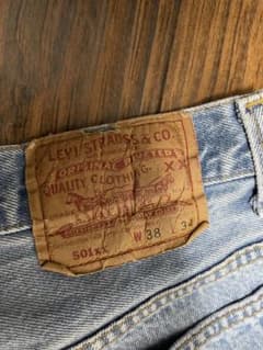 90sLevi’s501USA製W38L34ボタン裏552紙パッチvintageのサムネイル
