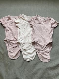 ベビー肌着 3点セット ピンク系 半袖のサムネイル