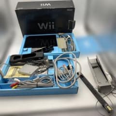 Nintendo Wii 黒 本体セット 箱説付 RVL-001 - メルカリ