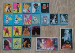 【娯楽さん専用】【レトロ】-流れ星 銀-  銀牙マグネットカード&メンコのサムネイル