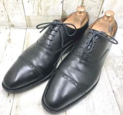 スコッチグレイン　ストレート　 24.5cm 黒 男 ビジネス 革靴のサムネイル