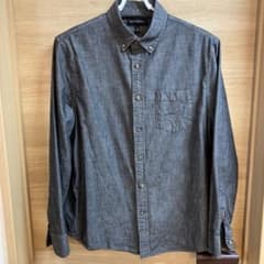 BANANA REPUBLIC Mサイズ ダークグレー 長袖シャツのサムネイル