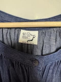 orslow コット ンリネンスモックワンピース