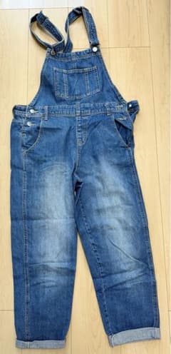 デニムオーバーオール Sサイズ クロップドのサムネイル