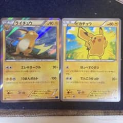 ライチュウ & ピカチュウ トレーディングカード コレクションX - メルカリ