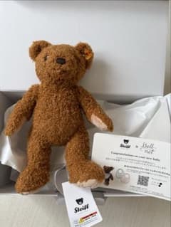 【新品】Steiff シュタイフ ファーストトイ テディベア　箱付きのサムネイル