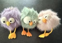 けどりーず。 ふわふわ 鳥 マスコット 3個セット ガチャガチャ カプセルトイのサムネイル