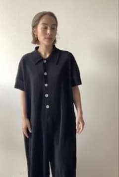 HAILEE リブニット オールインワン ブラック HAILEE リブニット オールインワン ブラック - メルカリ