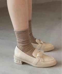 パールヒールローファーシューズのサムネイル