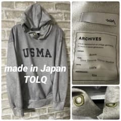 TOLQ メンズXL 4 転写パーカー　リバースウィーブ　USMA 転写プリント TOLQ メンズXL 4 転写パーカー リバースウィーブ USMA 転写プリント