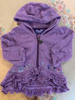 ANNA SUI mini 紫色 猫パーカー 80のサムネイル