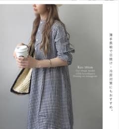 ⭐︎新品⭐︎Ｂ品訳ありギンガムチェック シャツワンピースのサムネイル