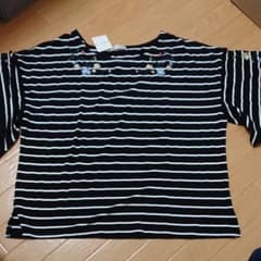 ハニーズボーダー刺繍Tシャツのサムネイル