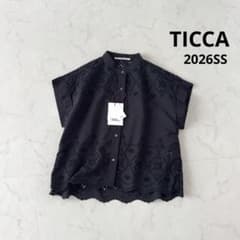 TICCA タグ付未使用✨2026SS レースフレンチシャツ ブラック - メルカリ
