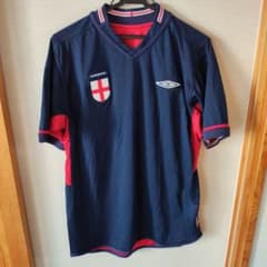 未使用！umbro イングランド代表サッカーユニフォーム 2002-2004