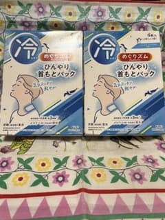 花王 めぐりズム ひんやり首もと パック 6枚入 ×2箱のサムネイル