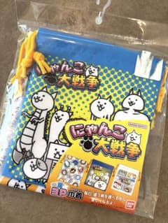 にゃんこ大戦争　巾着　3枚セットのサムネイル